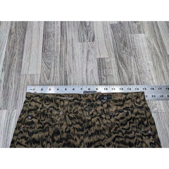 Adriano Goldschmied Womens Size 29 R The Farrah Skinny Ankle Animal Print Jeans - Picture 8 of 12